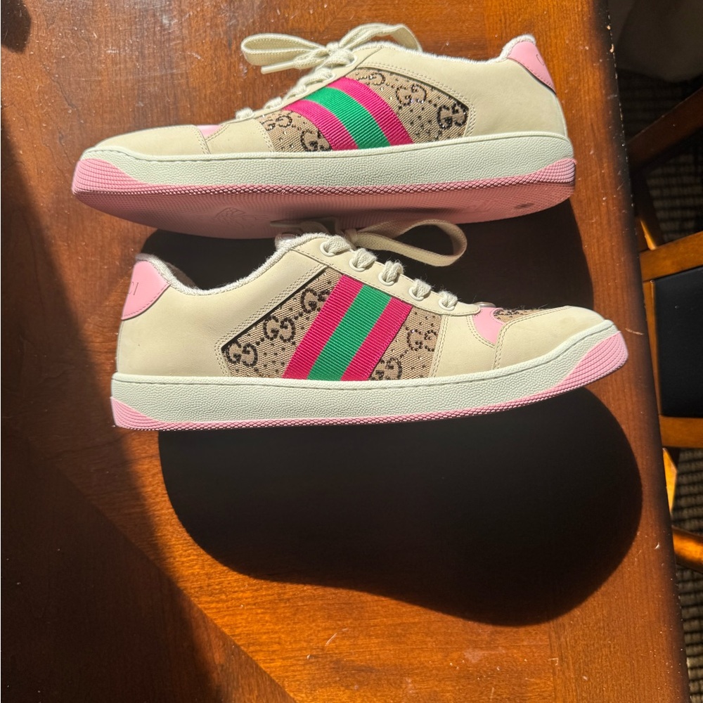 AUTHENTIC NWOT Gucci GG Crystal Screener Sneakers - Picture 5 of 16